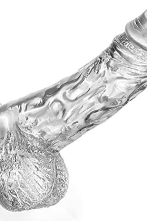 8.8 Inch Clear Dildo Sex Toys - Realistic Dildos With Powerful Suction Cup For Women Clitoris G Spot Anal Stimulation, Lifelike Soft Silicone Adult Toys For Women Couple Pleasure