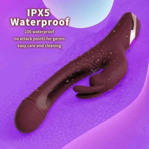 Prnhrceu Vibrator Rabbit Dildo For Women: G Spot Rabbit Vibrator Sex Toy With 12 Vibration 12 Flapping Modes,Waterproof Female Vibradores Sex Stimulator - Image 3