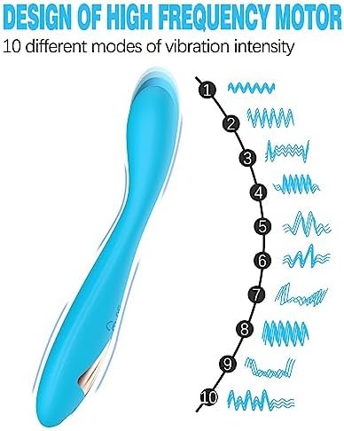 Alovegarden Clitoral G-Spot Powerful Rose Vibrator, Waterproof Dildo Clit Stimulator With 10 Vibration Modes, Softer And Flexible Sex Toy For Women, Clitoral Vibrator (Red) - Image 3