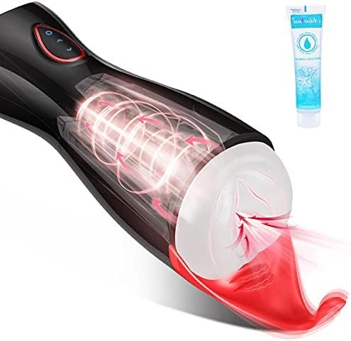 Male Masturbator With Powerful Vibration & Suction Modes, Adorime Electric Masturbation Cup For Men With 3D Textured Tight Vaginal, Pocket Pussy For Oral Sex With Women Sexy Moans, Sex Toys For Men