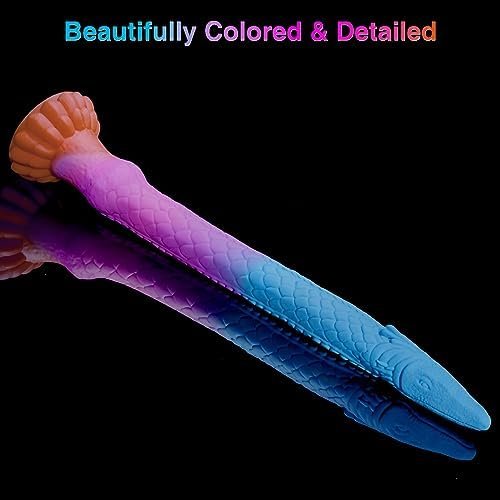Long Anal Dildo Tentacle Monster, Silicone Dragon Dildo With Suction Cup Knot For Men Women Depth Anal Training, Huge Fantasy Anal Butt Plug Glow In The Dark Dildos Sex Toys & Games, 17 Inch - Image 2