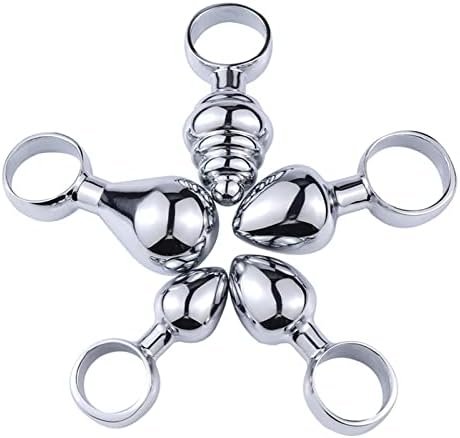 Luxury Stainless Steel Anal 5 Pcs Ring Anal Trainer Jewel Butt Plug Set S&M Adult Gay Anal Plugs Woman Men Sex Gifts Things - Image 2
