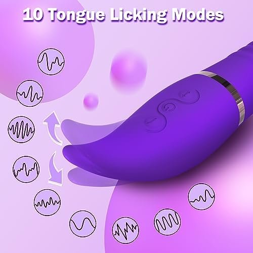 Thrusting Dildo Vibrator For Women, 3 In 1 G Spot Vibrator Sex Toys For Women With 10 Thrusting, Licking & Vibrating Modes, Waterproof Adult Toys Dildos Vibrators For Women And Couples - Image 3