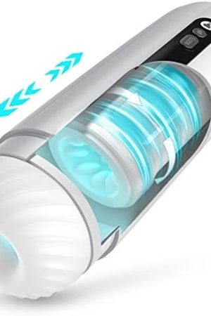 Vibeconnect Adult Men Sex Toys, Automatic Male Masturbator With 10 Thrusting & Rotating Modes For Ultimate Pleasure, Powerful Male Masturbator Cup, Hands-Free Pocket Pussy Male Stroker Toy