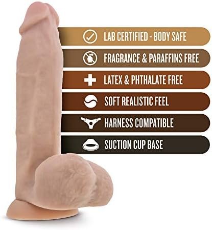 Blush Coverboy War Hero - 8 Inch Soft Realistic Feel Dildo Suction Cup Base Strap On Compatible Body Safe - Beige - Image 2