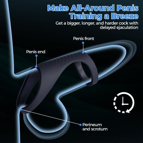 Sweetlory Penis Ring Set Silicone Sex Toys, Male 6Pcs Adjustable Cock Rings Set, Longer Stronger Harder Penis Sleeve, Erection Enhancing Devices Pleasure For Men Or Couples - Image 2