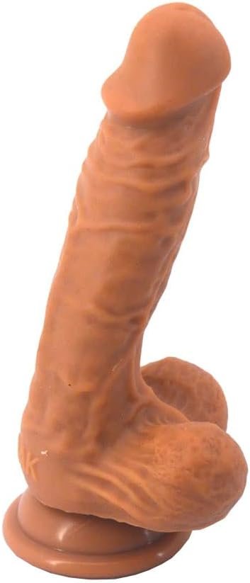 Chuang 7.2-Inch Silicone Lifelike Dildo Small Female Sex Toy Lifelike Penis Used To Stimulate The G-Spot