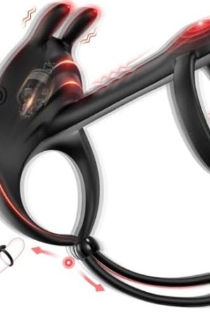 Vibrating Cock Ring Sex Toys - 3 In1 Male Sex Toy For Men Penis Ring Couple Sex Toys Men Vibrator Men Sex Toy With 7 Vibrations Male Vibrator Cock Ring Vibrating Adult Sex Toys & Games