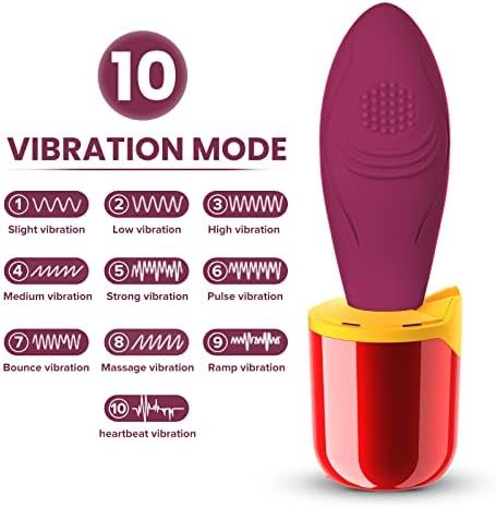 Powerful Wand Massager 10 Vibration Modes Silent Female Happy Vibrator Usb Rechargeable Lipstick Vibrator Handheld Wireless Waterproof Personal Massager With Case - Image 3