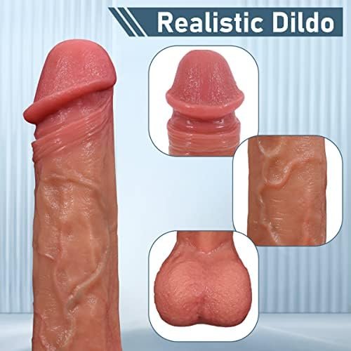 Dildobro Realistic Dildo 9 Inch Dildos For Hands-Free Play Silicone Dildo Anal Dildo Sex Toys With Suction Cup Dildos For Women Flesh - Image 3