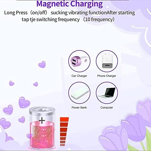 Sex Rose Stimulator For Women, Mini Clitoral Vibrator Stimulator With Sexual Vibrating For Clitoris & Nipple Stimulation, Adult Sex Toys & Games For Women Couples, Purple - Image 3