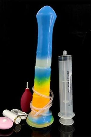Remote Control Vibrating Silicone Dildo Ejaculating Dildo, Realistic Luminous Squirting Dildo Vibrator With 10 Vibration Modes, Lifelike Horse Dildo Suction Cup Dildo, Anal Sex Toy