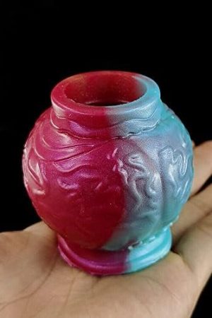 Silicone Large Knot Dildo Cock Ring Penis Sleeve Vaginal Anal Stimulate Ring Toys (L)