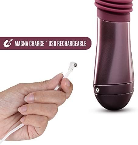 Blush Temptasia Trixie Thrusting Silicone Dildo - For G Spot, P Spot Stimulation - Soft Puria Silicone - Ultrasilk Smooth - 3 Powerful Speed Settings - Long Ergonomic Handle - Rechargeable Sex Toy - Image 3