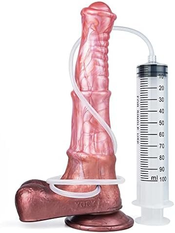 Suction Multi Color Artificial Horse Dildo Squirting Dildo Anal Plug Soft Flexible With Optional Size (L) - Image 3