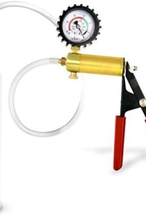 Leluv Ultima Men'S Vacuum Enhancement Pump Black With Gauge Handle 9 X 1.75 Inch Cylinder