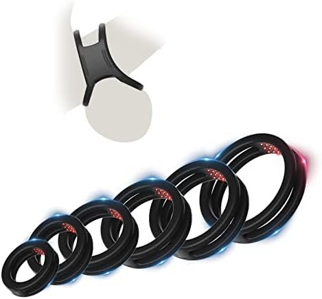 Silicone Penis Rings Set With 6 Different Sizes Cock Rings For Erection Enhancing, Long Lasting Stronger Sex Toy, Adult Sex Toys & Games