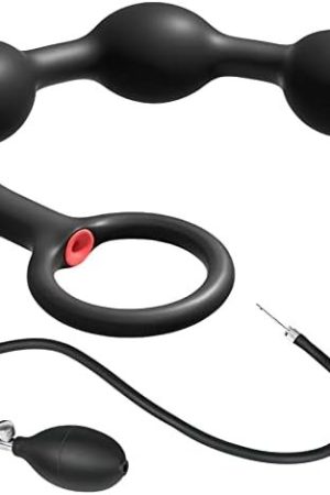 Expand Inflatable Anal Butt Plug Silicone Anal Beads With 3 Balls Detachable Needle Adjustable Size Adult Sex Toy For Gay Lesbian Couple Masturbation
