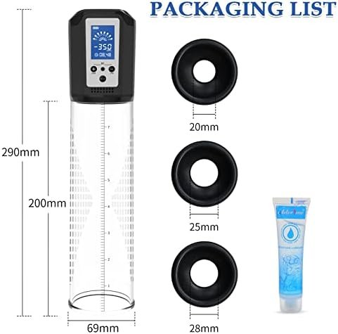 Electric Penis Pump For Men With 8 Suction Intensities, Adorime Rechargeable Automatic Vacuum Penis Enlargement Extend Pump, Mens Penis Enlarger Air Pressure Device - Image 3