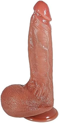 Feels Like Skin! 8.8 Inch Realistic Dildo 100% Body-Safe Silicone Dildo Premium Materials Huge Silicone Dildo With Strong Suction Cup Ultra Soft Lifelike Thick Dildo G Spot Stimulator