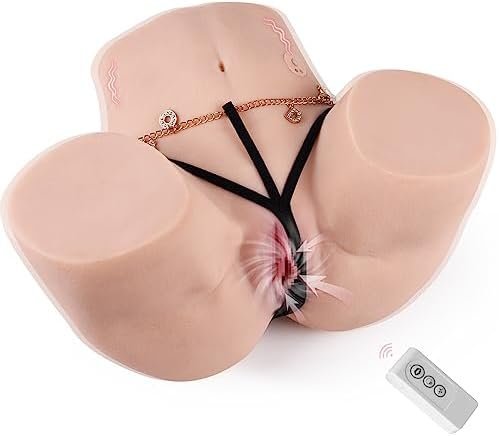 13Lb Sucking Vibrating Sex Doll Torso For Men Pleasure, Realistic Pocket Sex Toys For Vagina Anal Sex Masturbation, Automatic Male Stroker Masturbator Men'Stoy Adult Butt Doll With 5 Suction Vibration