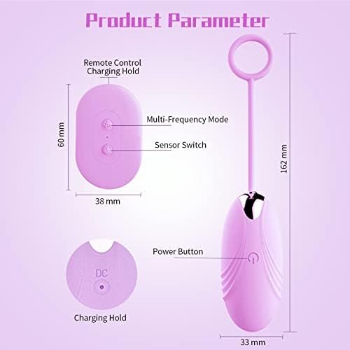 Puwcbze Wireless Vibrating Eggs With Remote Control,10 Vibrating Modes Bullet Vibrator Wearable Kegel Balls Exercise Silicone Massager Waterproof - Image 3