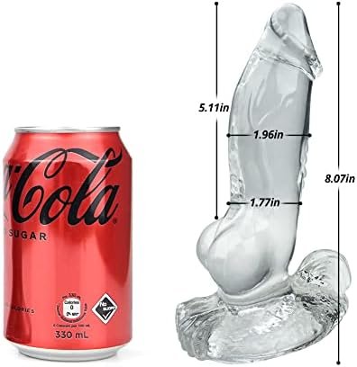 Soft Realistic Dildo With Powerful Suction Cups T-Explorer Clear Flexible Dildo Anal Dildo Monster Dildo Realistic Penis G-Spot Stimulation Dildos Anal Butt Plug Sex Toys For Women And Couple (S) - Image 2
