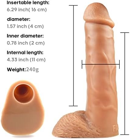 Harness Strap-On 6Inch Dildo With Pants, Realistic Silicone Reusable Sleeve Extender Dildo Adult Toys For Men Couples - Image 2