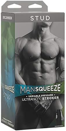 Doc Johnson Man Squeeze - Stud - Squeeze Plate For Precise Pressure - Twist End Cap To Control Suction - Discreet Premium Stroker - Male Masturbator, Ass, Vanilla - Image 2