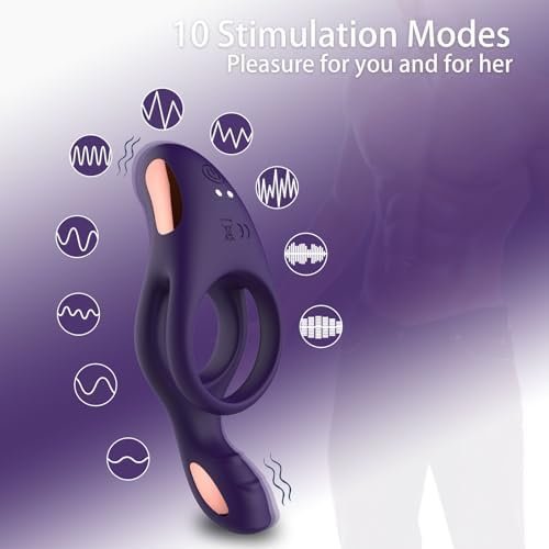 Selene Vibrating Cock Ring Dual Penis Ring Couple Vibrator Ring With 10 Vibration Modes For Longer Harder Stronger Erection Rechargeable Silicone Adult Man Sex Toys - Image 2
