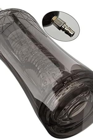 Anmooee Male Masturbators For Sex Machine Device With Vac-U-Lock Adapter, Cup Sucking Toys Pocket Pussy For Automatic Thrusting Adult Male Sex Toy(A)