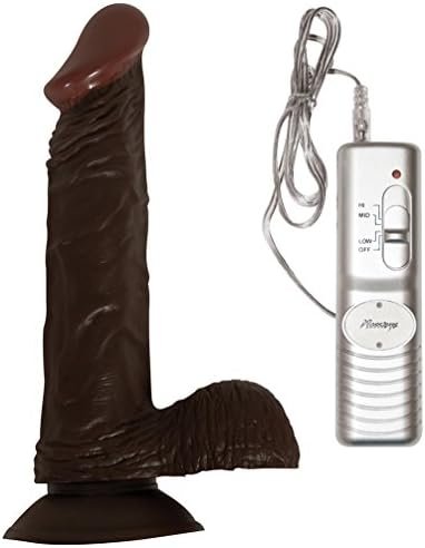 Flexible Multispeed American Whopper Straight Vibrating 8In Suction Cup Dildo Dong - Image 2