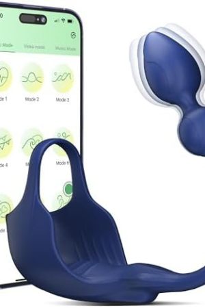 Vibrating Cock Ring Anal Vibrator, App Control Gay Sex Toys With Anal Plug, 9 Vibrating Modes Whisper Quiet Silicone Butt Plug Prostate Massager For G Spot Anal Pleasure For Men Women, Couples