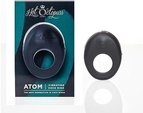 Hot Octopuss | Atom Cock Ring | Male Sex Toy | Powerful & Rechargeable | Solo & Couple'S Fun | Silicone | Multi Speeds | 100% Waterproof | Fast Usb Recharge | Black