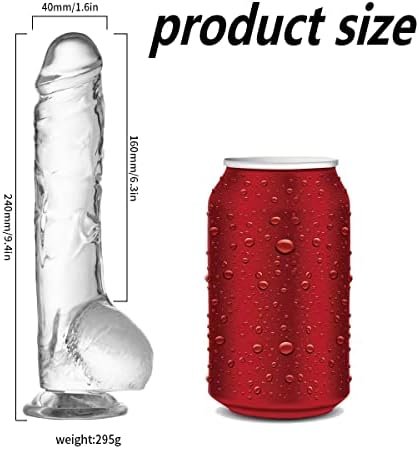 Cwamen 9.4 Inch Soft Realistic Dildo, Human Safety Material, With Powerful Suction Cups, Suitable For Women/Men/Gay, Adult Toys For Women Or Beginer - Image 2