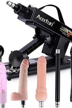 Auxfun Sex Machine Automatic Love Machine,Thrusting Fuck Machine With 3Xlr Connector Juguetes Sexuales Hands Free,Sex Toys Couple Adult Toys For Men&Women With 6 Attachments