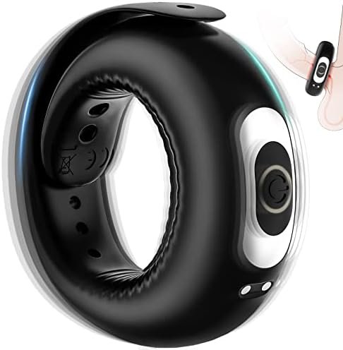 Vibrating Penis Ring With Adjustable Buckle, 10 Vibration Modes, Adorime Rechargable Penis Vibrator Stretchy Silicone Cock Ring For Erection Stimulating Pleasure Enhance, Sex Toys For Men And Couples