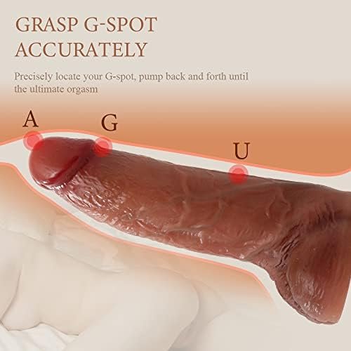 Realistic Anal Dildo Liquid Silicone Sex Toy For Woman With Blue Veins, 7.9"Thick Anal Dildos For Woman Couples With Strong Suction Cup, Realistic Penis Sex Toy Easy Insertable For Vagina Anal-Play - Image 3