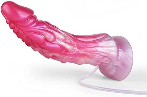 Soft Dragon Silicone Dildo Curved Shape Realistic Dildo Squirting Suction Multi Color Medium Size Monster Bumpy (Squirting) - Image 3