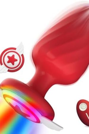 Anal Plug Vibrating Butt Plug Adult Sex Toys, Light Up Anal Toys Vibrator Prostate Massager With 10 Vibration, Female/Male Sex Toy For Men Women Couples, Anal Plugs Waterproof & Remote Control