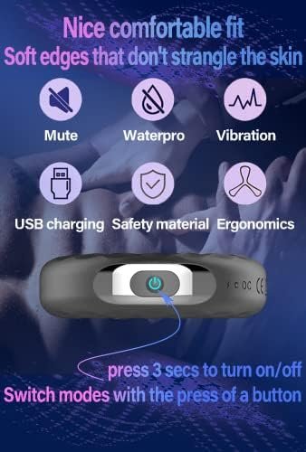 Cock Ring Vibrating Penis Rings - Male Sex Toy With 10 Modes Male Delayed Orgasm Toys Silicone Waterproof Vibration Sex Toys For Couples - Image 3