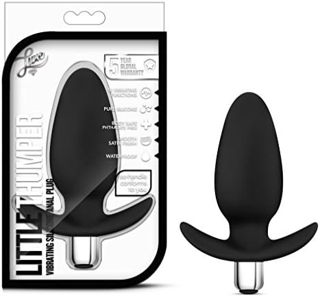 Premium Platinum Silicone Powerful 10 Vibrating Function Waterproof Silicone Anal Anchor Butt Plug - Sex Toy For Women - Sex Toy For Men (Black)