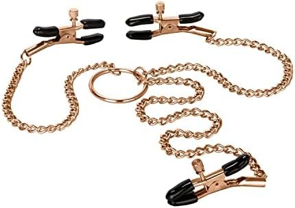 Calexotics Novelties Entice Triple Intimate Clamps, Gold - Image 2