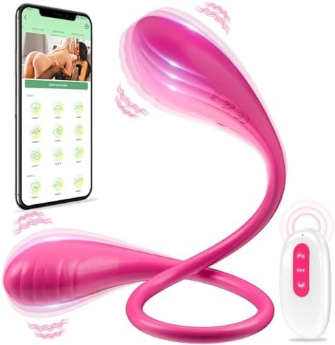 Adult Sex Toys Dildos Vibrators - 18” Strapless Double-Ended G-Spot Dildos With 2*10 Modes, App Remote Control Clitoral Stimulator Massager Anal Butt Plug Vibrator Sex Toys For Women Lesbian Couples