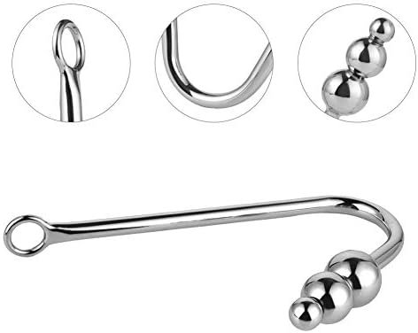 Anal Hook Sex Toys Steel Slave Games For Lover,Unisex Rope Hook Products With 3 Balls - Image 3