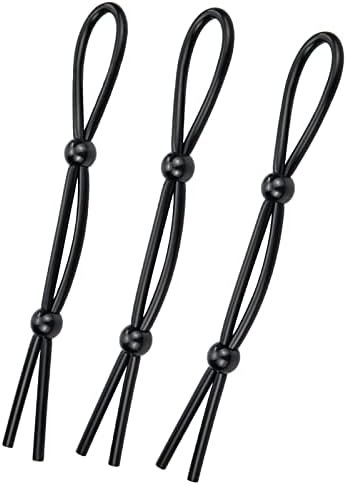 Adjustable Cock Ring Set, 3 Pcs Penis Ring With 2 Lock Loop Erection Enhancing Lasso Tie, Sex Toys For Men - Image 2