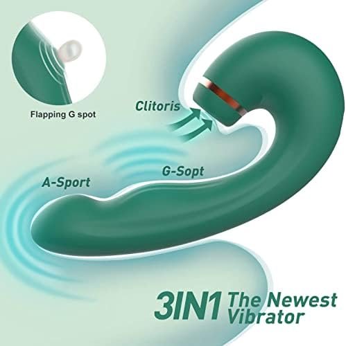 Female Masturbator 3 In 1 Clit Sucker Dildo G-Spot Vibrator Sucking Vibrators For Women Clitoral Stimulator Sex Toys - Image 3