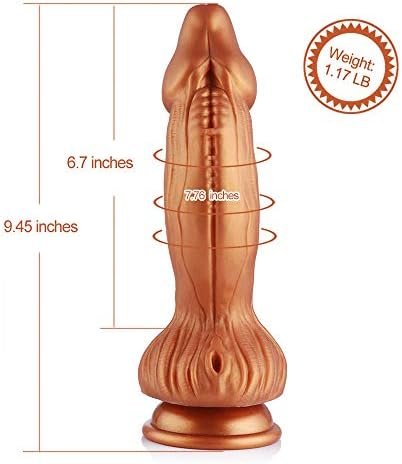 Hismith 8.46" Spiral Grain Silicone Dildo - Removable Kliclok System - Monster Series - Image 3
