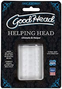 Doc Johnson Goodhead - Helping Head - Ultimate Bj Helper - 2.3 Inch Ultraskyn Stroker - Compact Desight Allows For Oral Play - Proudly Made In America - Frost - Image 2