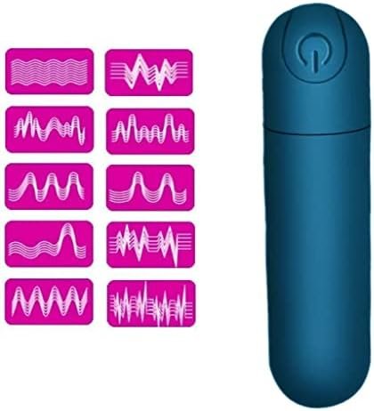 Bullet Vibrator For Women &10 Modes Nipple Clitorals Stimulator Usb Rechargeable- Waterproof Mini Massager For Adult Sex Toy (Blue) - Image 2